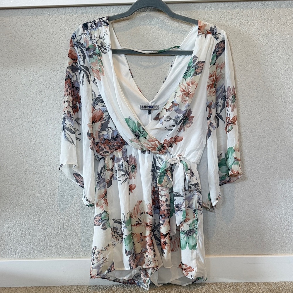 Floral Wrap Romper